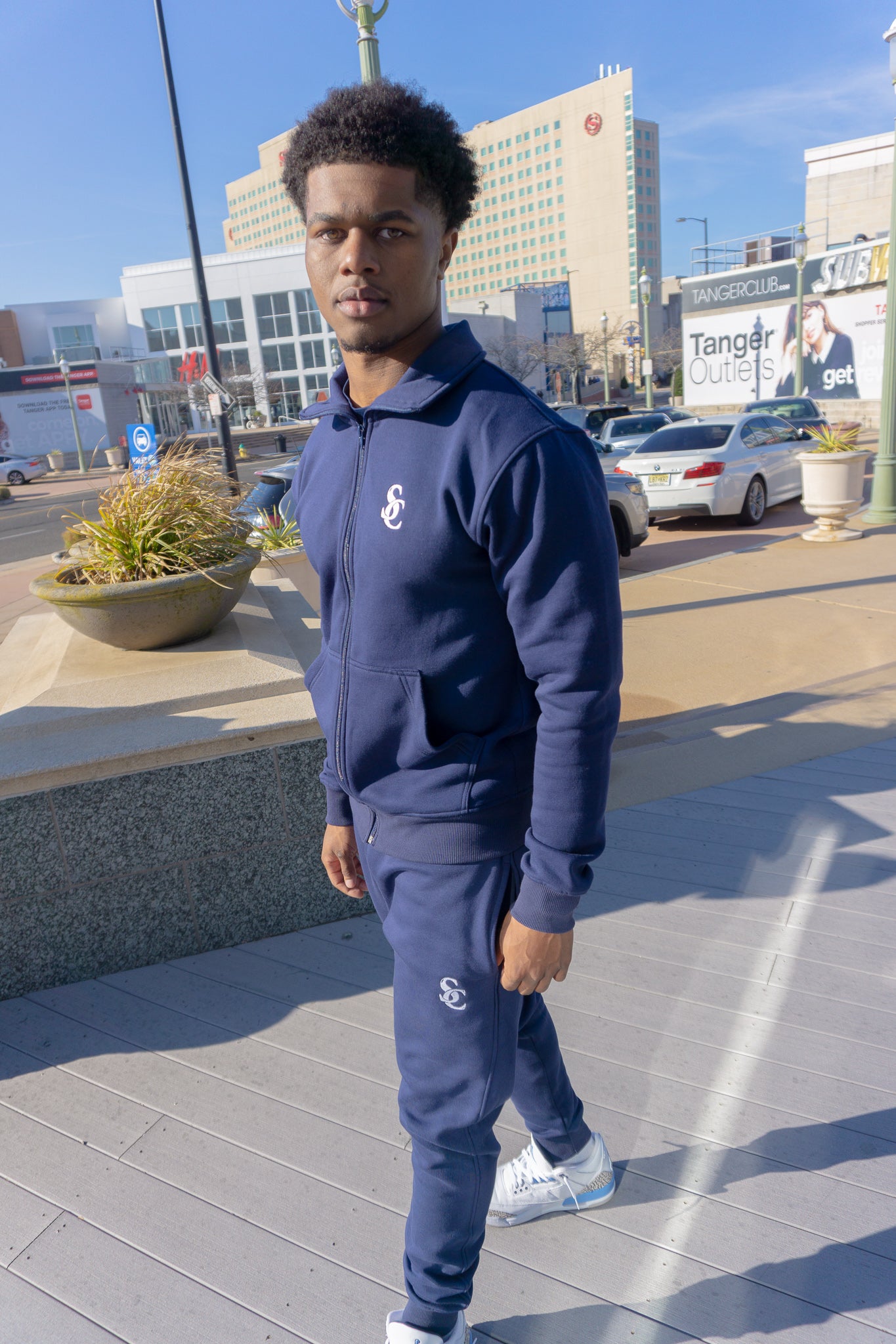 Maurice Navy Blue SweatSuit