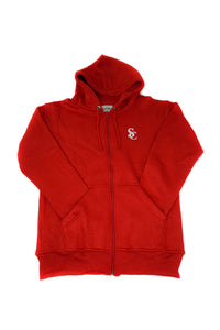 Maurice Red Zip-Up Jacket