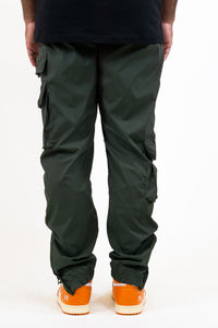 Cargo Swishy Pants (Forest Green)