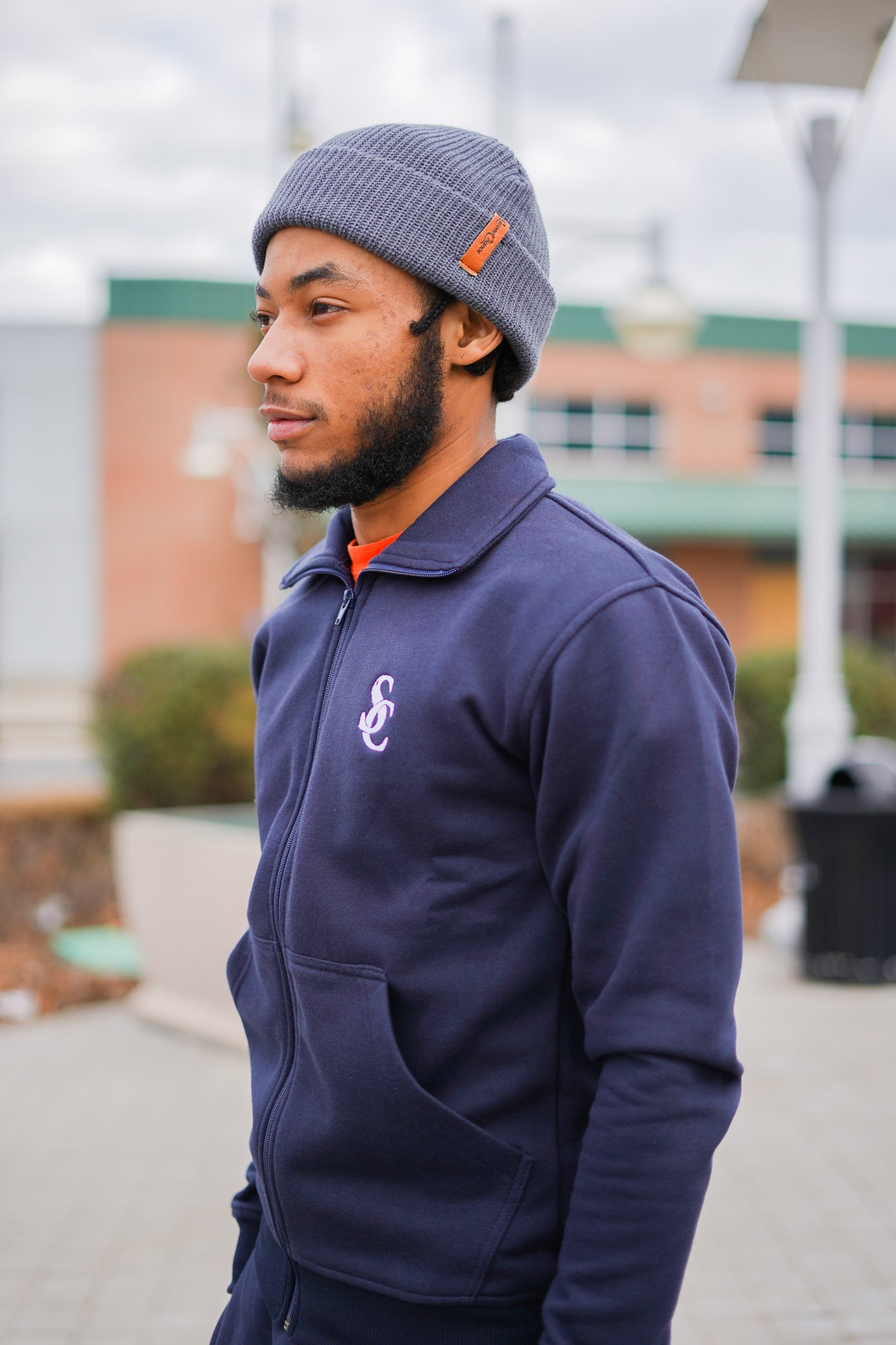 Maurice Navy Blue SweatSuit