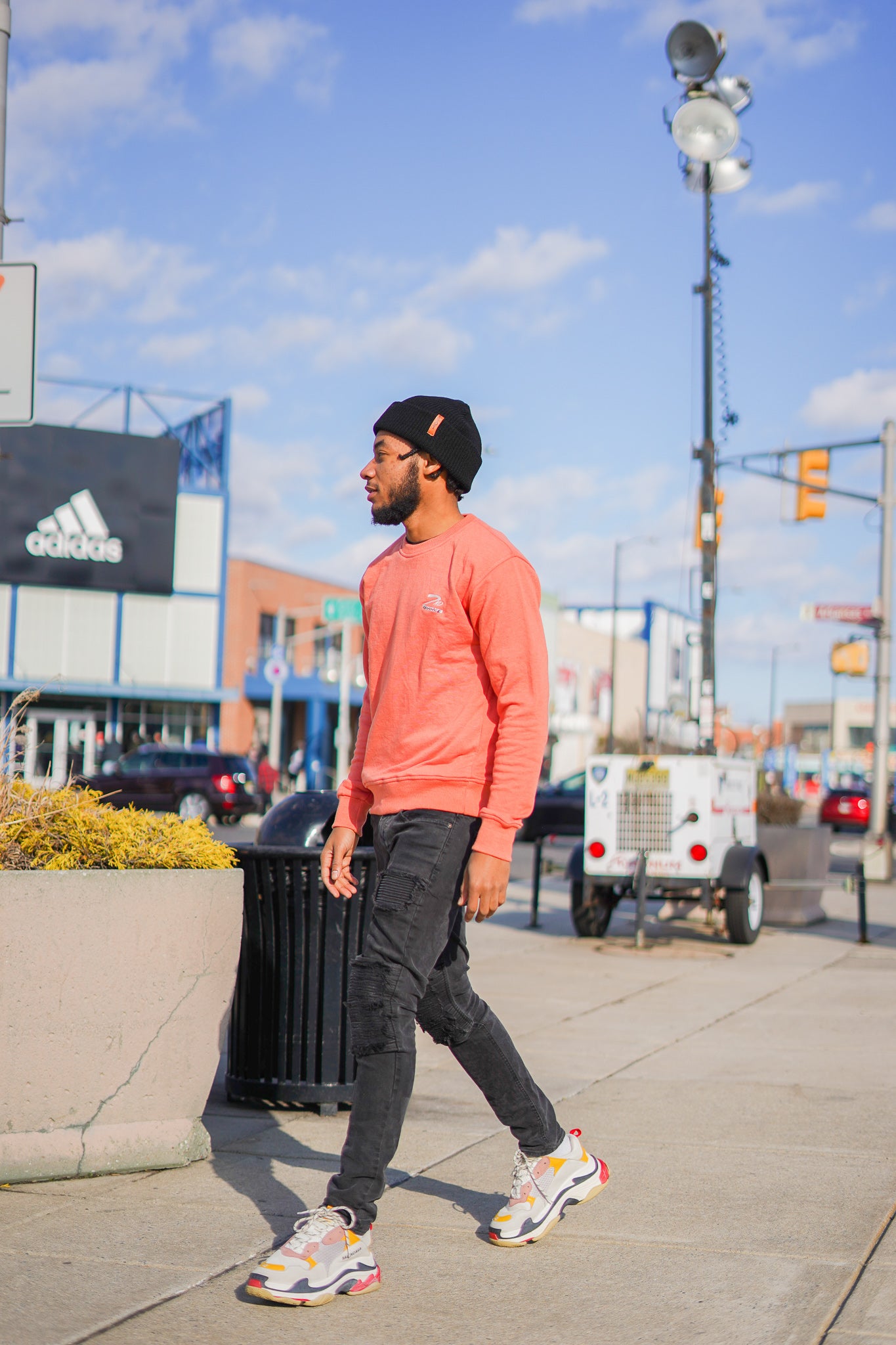 OG Peach Long Sleeve Crew Neck