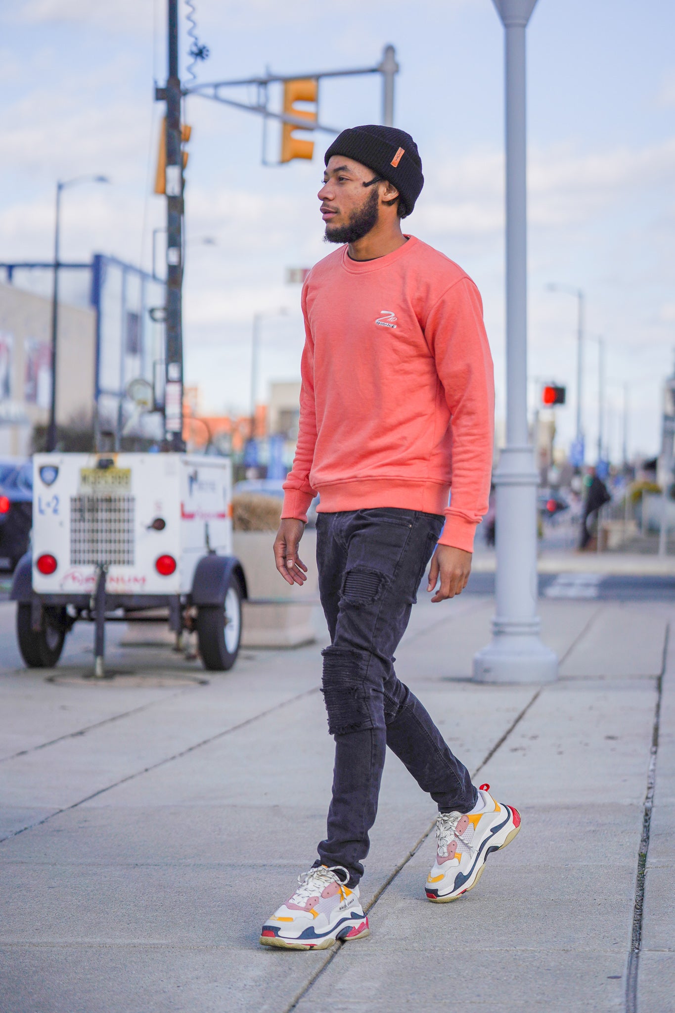 OG Peach Long Sleeve Crew Neck