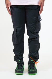 Cargo Swishy Pants (Black)